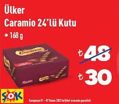 ÜLKER CARAMİO 24’LÜ KUTU • 168 G